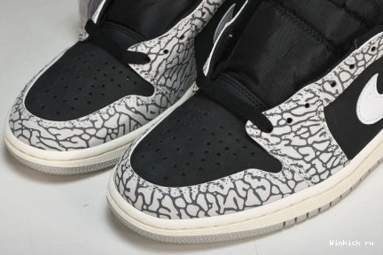 1 Low Black Jordan Retro OG Cement 1119